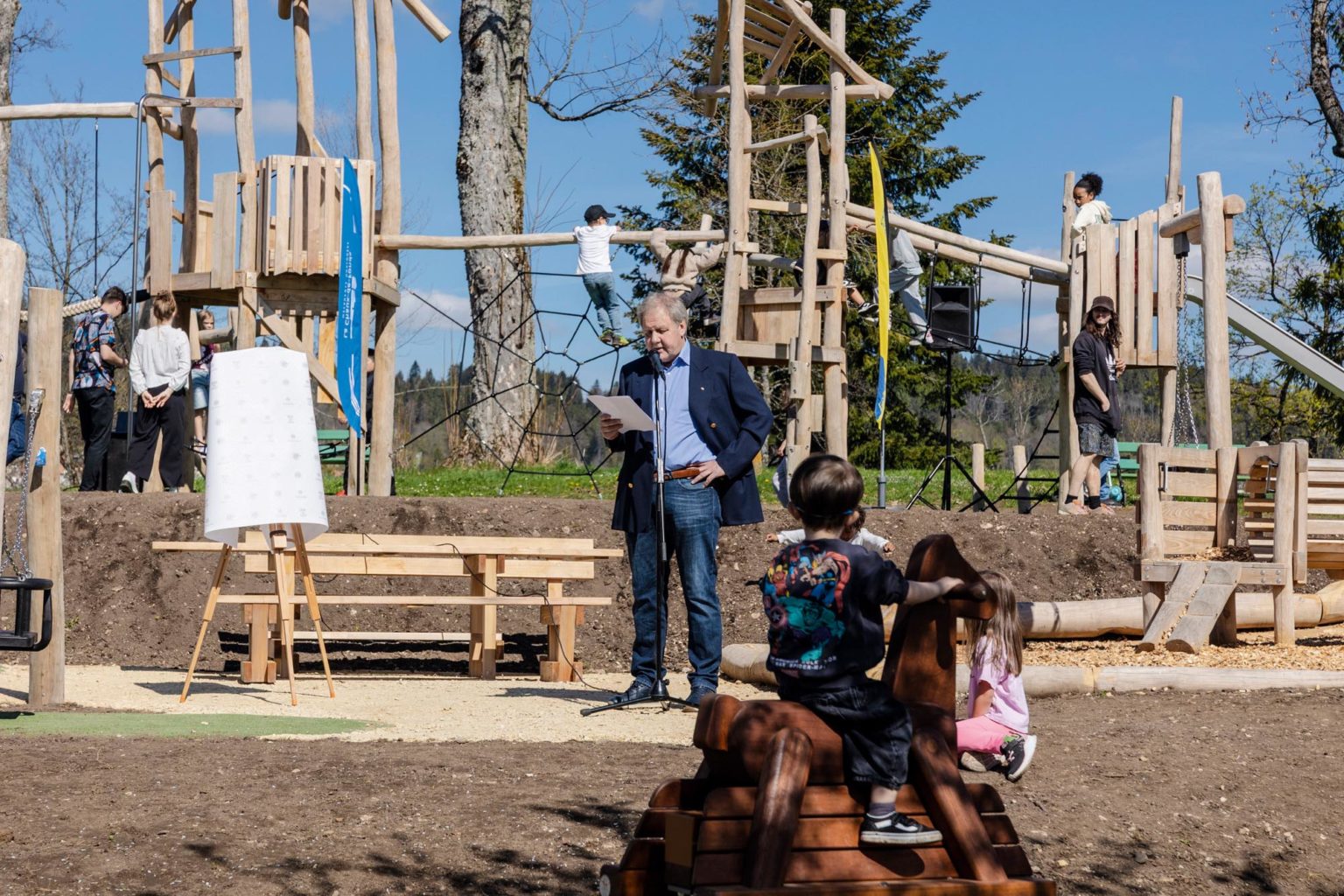Inauguration de la place de jeux des Petits Lions