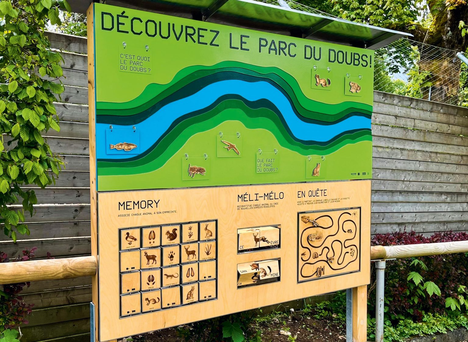 Jouer avec la faune sauvage  du Parc du Doubs à MUZOO